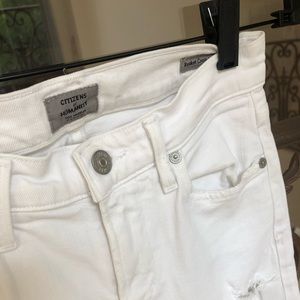 COH White Frayed Jeans